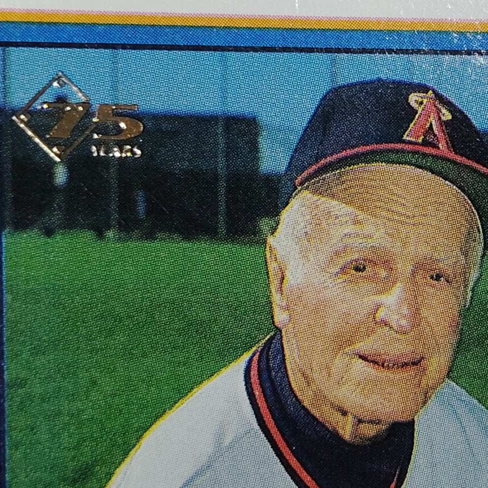 1991 Bowman Jimmie Reese #186 California Angels Coach Baseball Card NM
