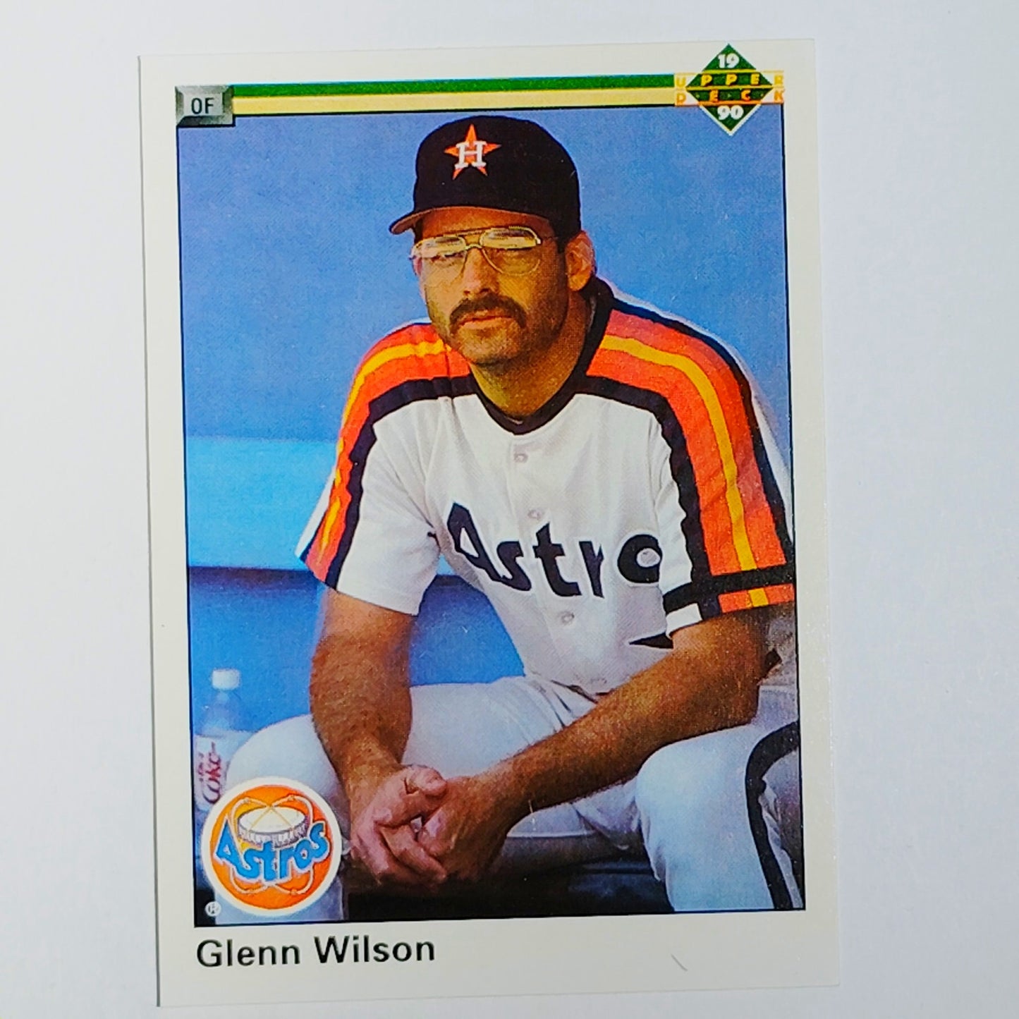 1990 Upper Deck Glenn Wilson #410 Houston Astros OF - Dugout Portrait - VG/EX