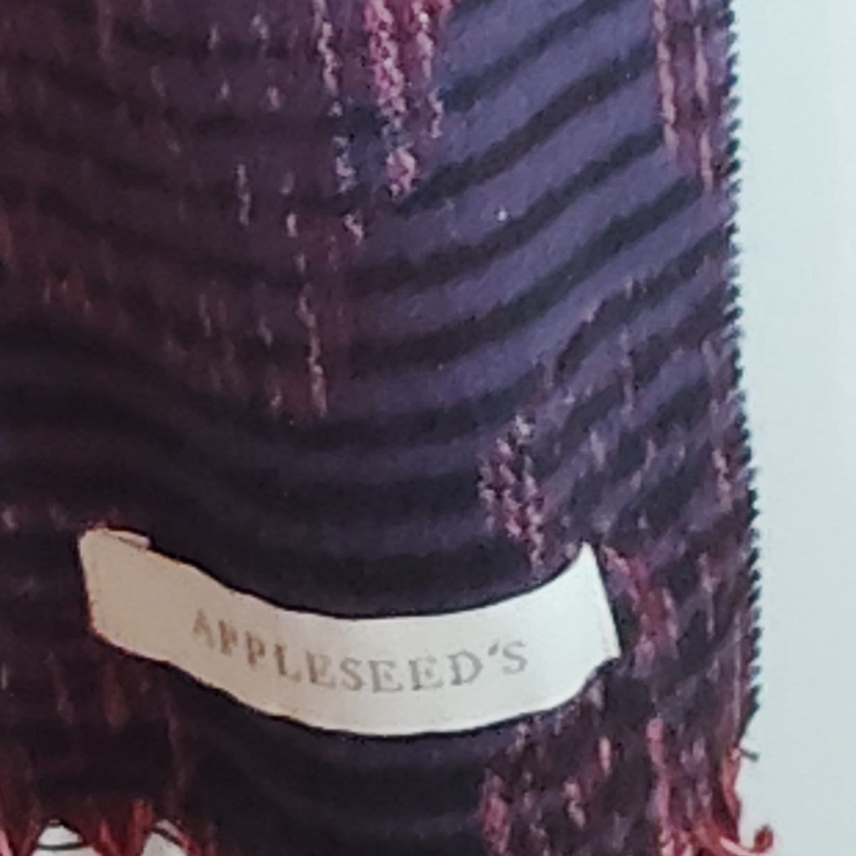 Appleseed's Women's Multicolor Paisley Jacquard Fringe Scarf 64x13.5 Burgundy