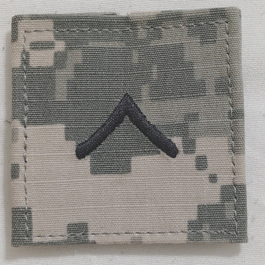 U.S. Army Private PV2 Patch ACU Digital, 2"×2" Hooked Device – E-2