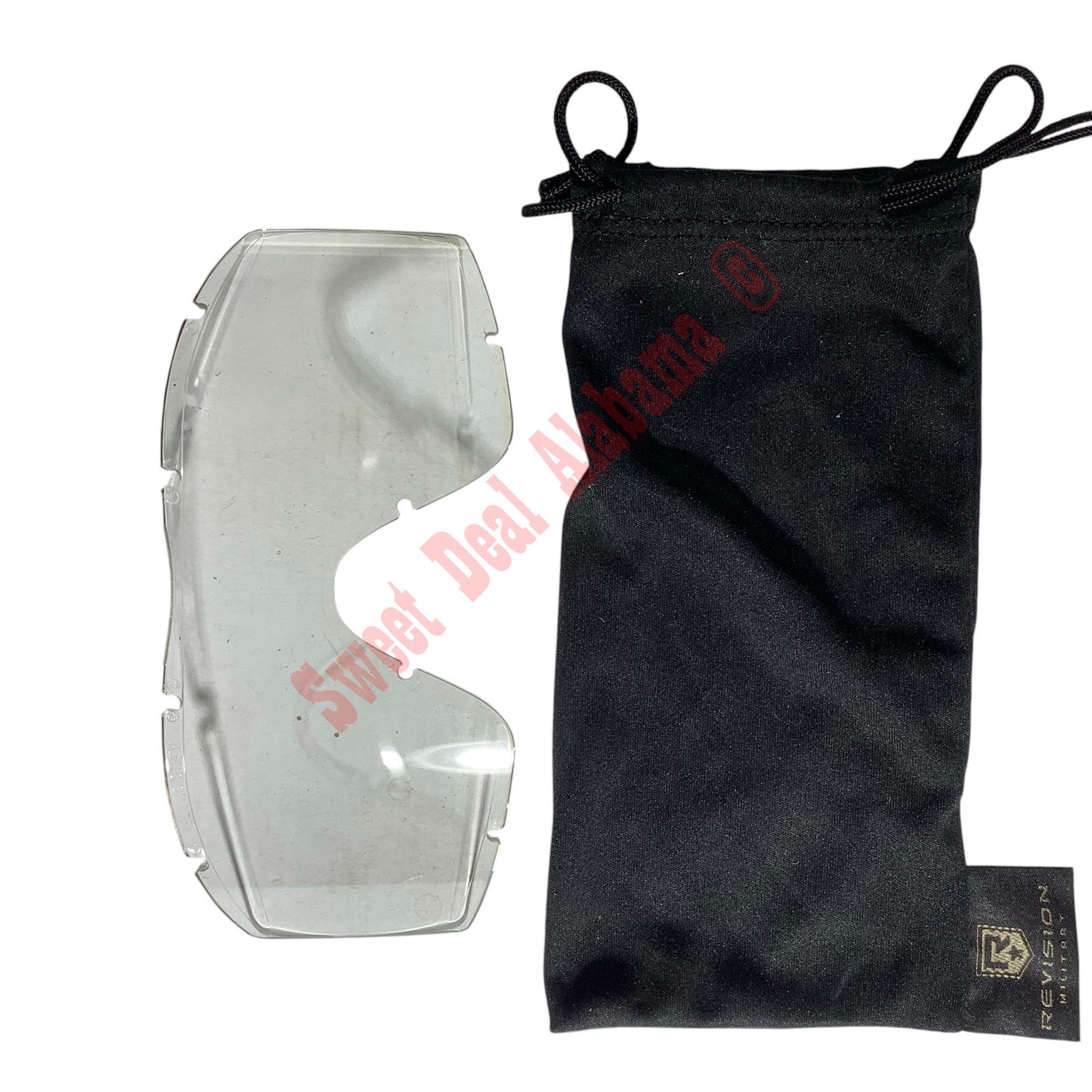 Military Goggles Case w/ Clear Lenses Only. Exc. Used Condition Goggle Case