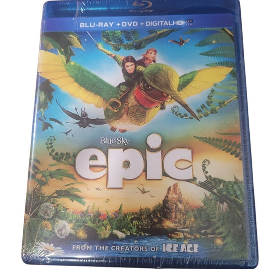 Epic Blu-ray + DVD+Digital HD Combo Pack 2013 Animated Family Adventure Fantasy