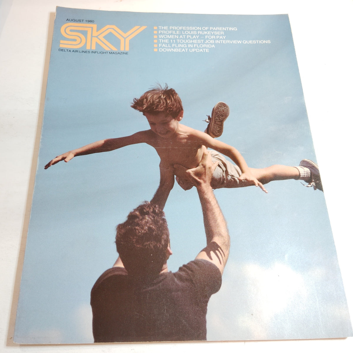 Delta Sky In-Flight Magazine August 1980 - The Profession of Parenting, LPGA
