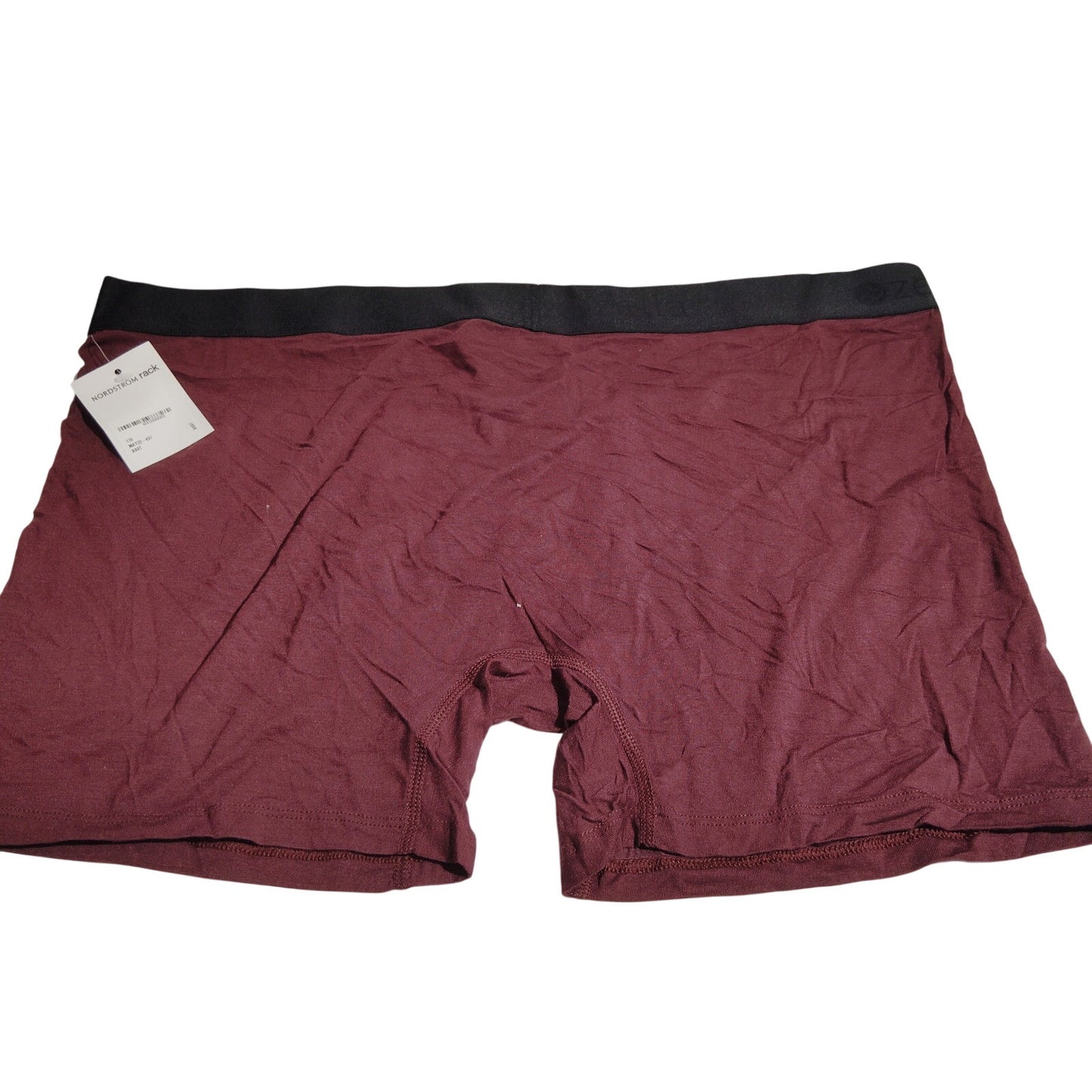 Nordstrom Zella Men’s Boxer Briefs, Burgundy, XL, 90% Micromodal / 10% Spandex