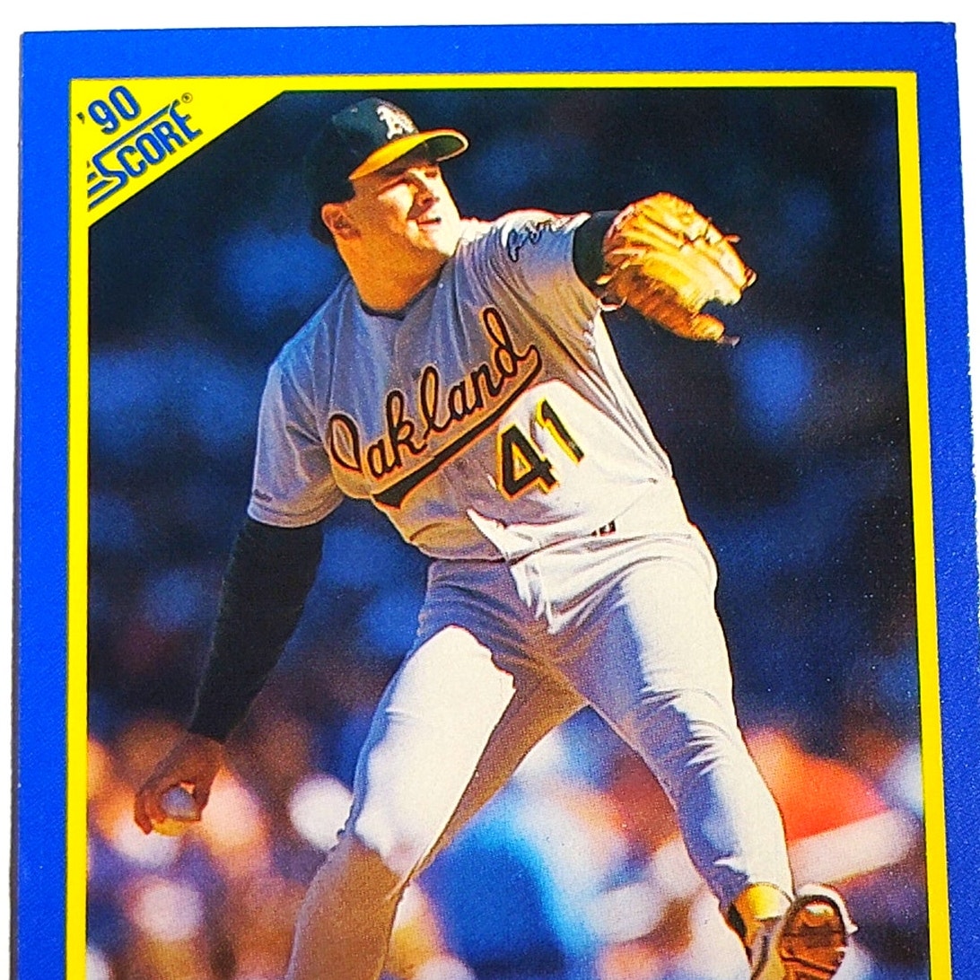 1990 Score Jim Corsi #553 Oakland Athletics Pitcher MLB Baseball EX