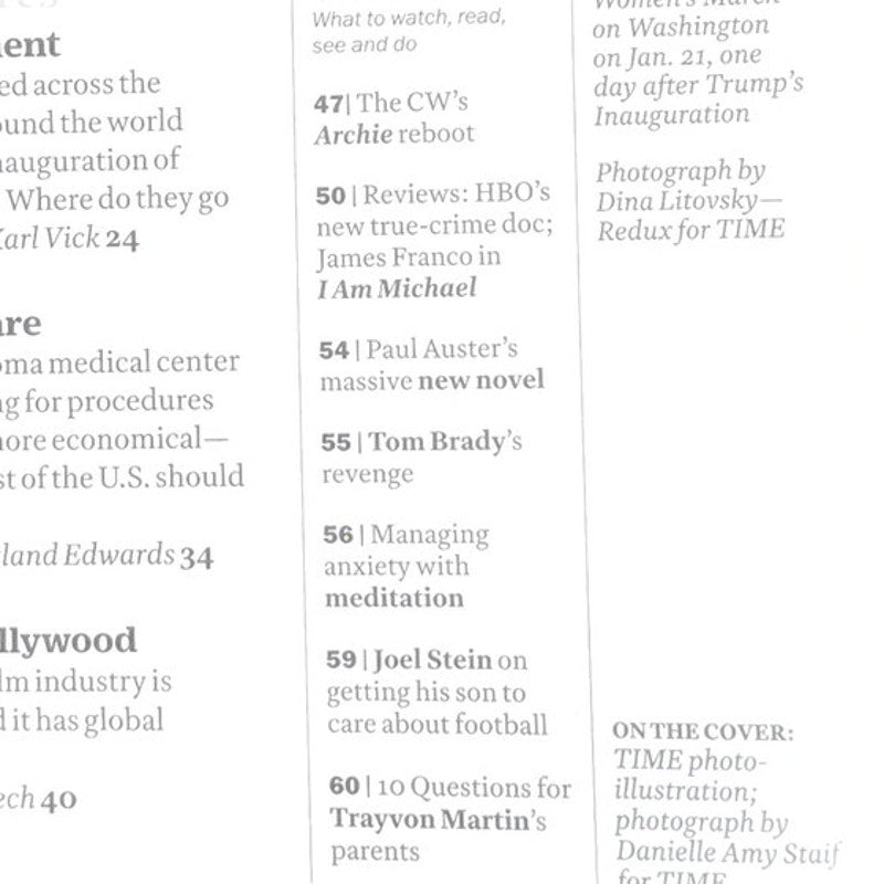 Time Mag Feb 6 2017 Pussyhat Resistance Rises Women's March, Mary Tyler Moore