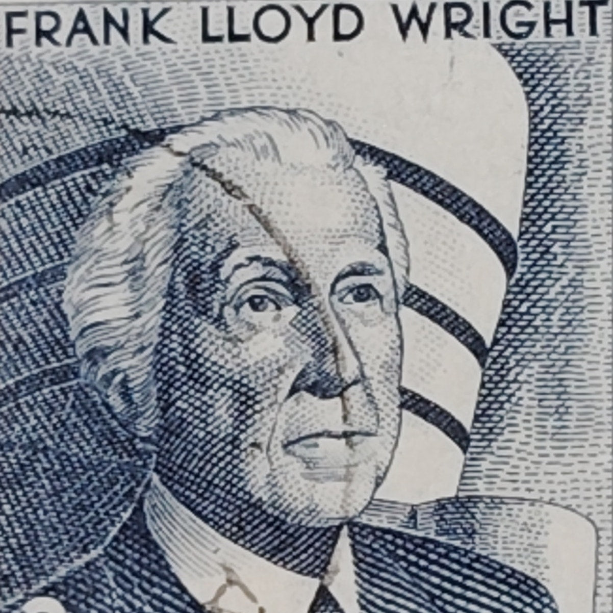 1966 2¢ Frank Lloyd Wright Stamp – Prominent Americans Series – Scott #1280