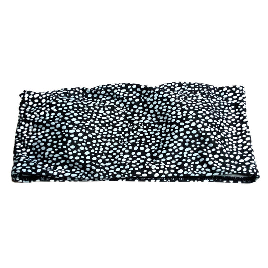 Strapless Blue & Black Dot Bikini Top - New Without Tags - Women's Size L