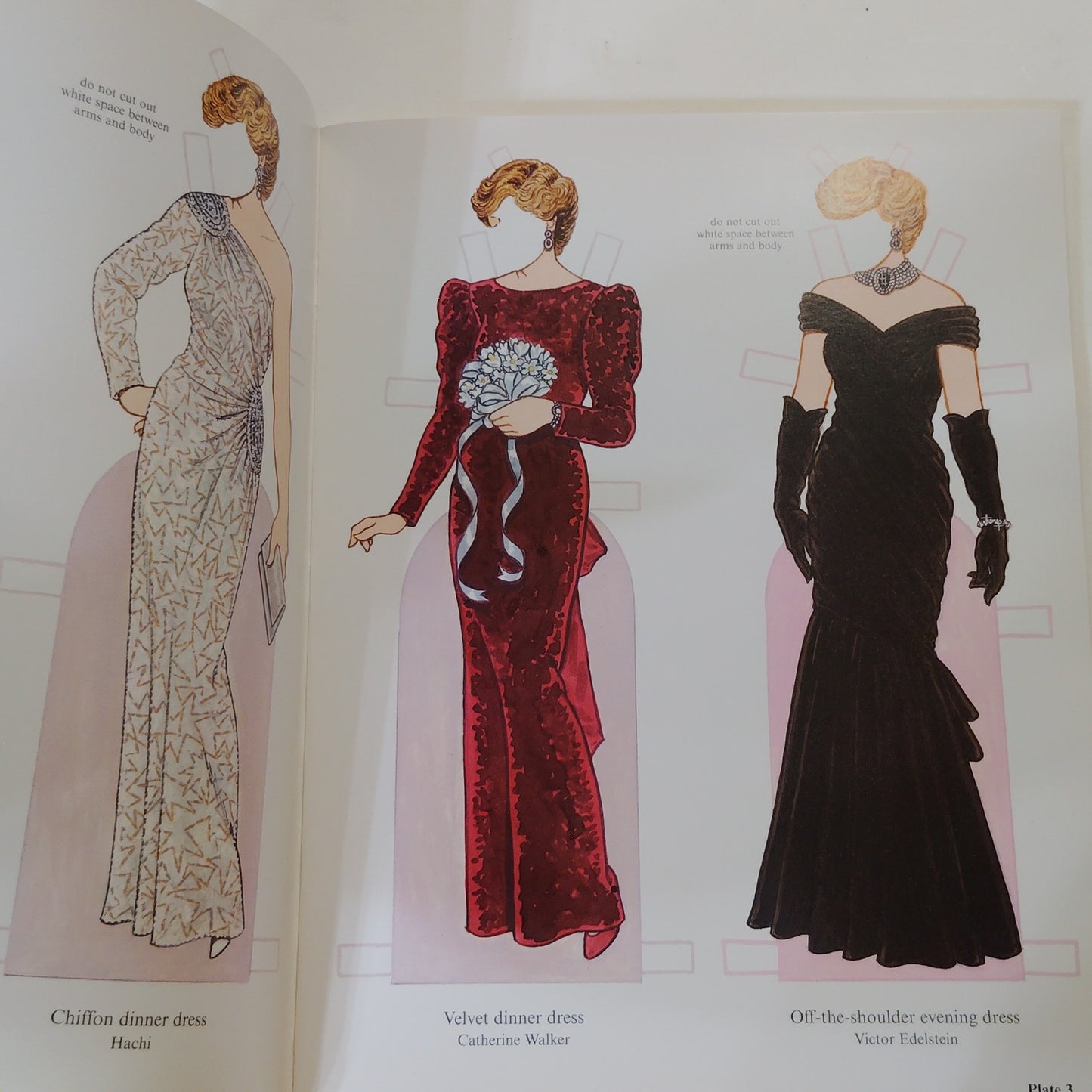 Diana Princess of Wales Paper Doll Charity Auction Dresses 1997 Paperback