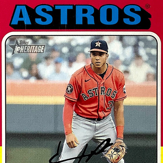 2024 Topps Heritage - Jeremy Pena, Houston Astros SS, Card #305, NM+