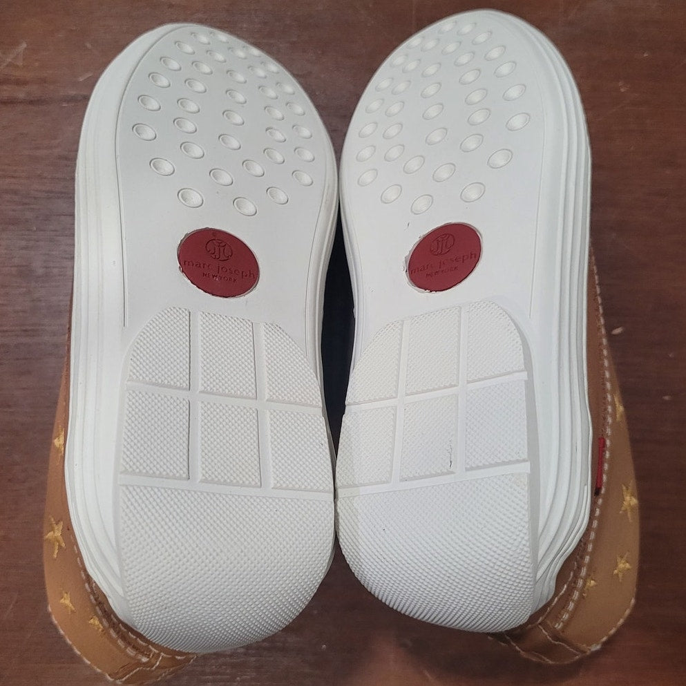 Marc Joseph New York Kids Tan Leather Ankle Boot – Star Detail, Size 13