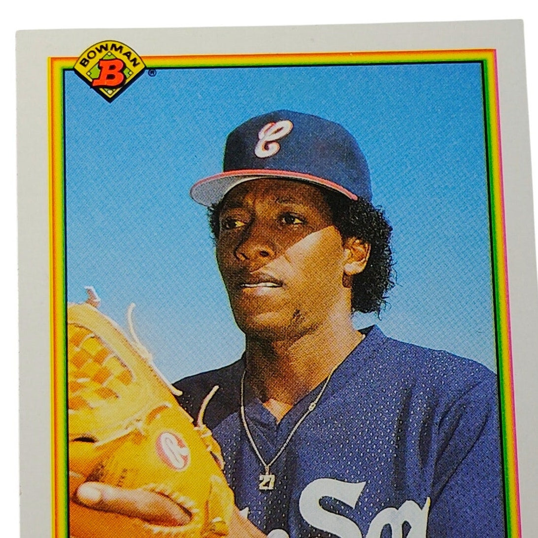 1990 Bowman Melido Perez #310 Chicago White Sox Pitcher MLB Baseball Card NM