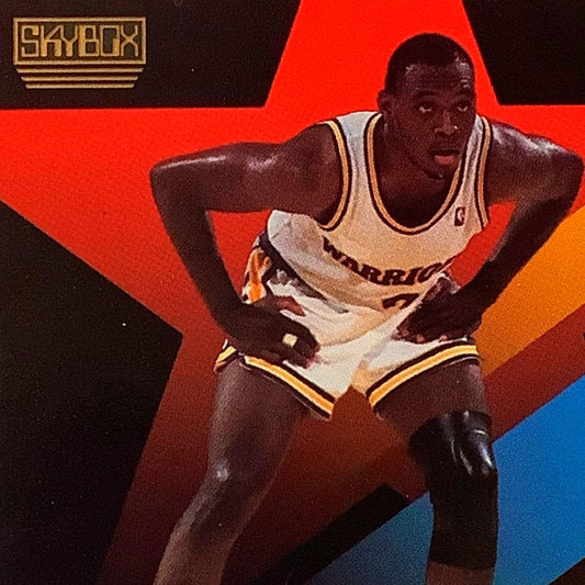 Mitch Richmond, Card #100, Golden State Warriors, 1990 NBA Skybox NM+