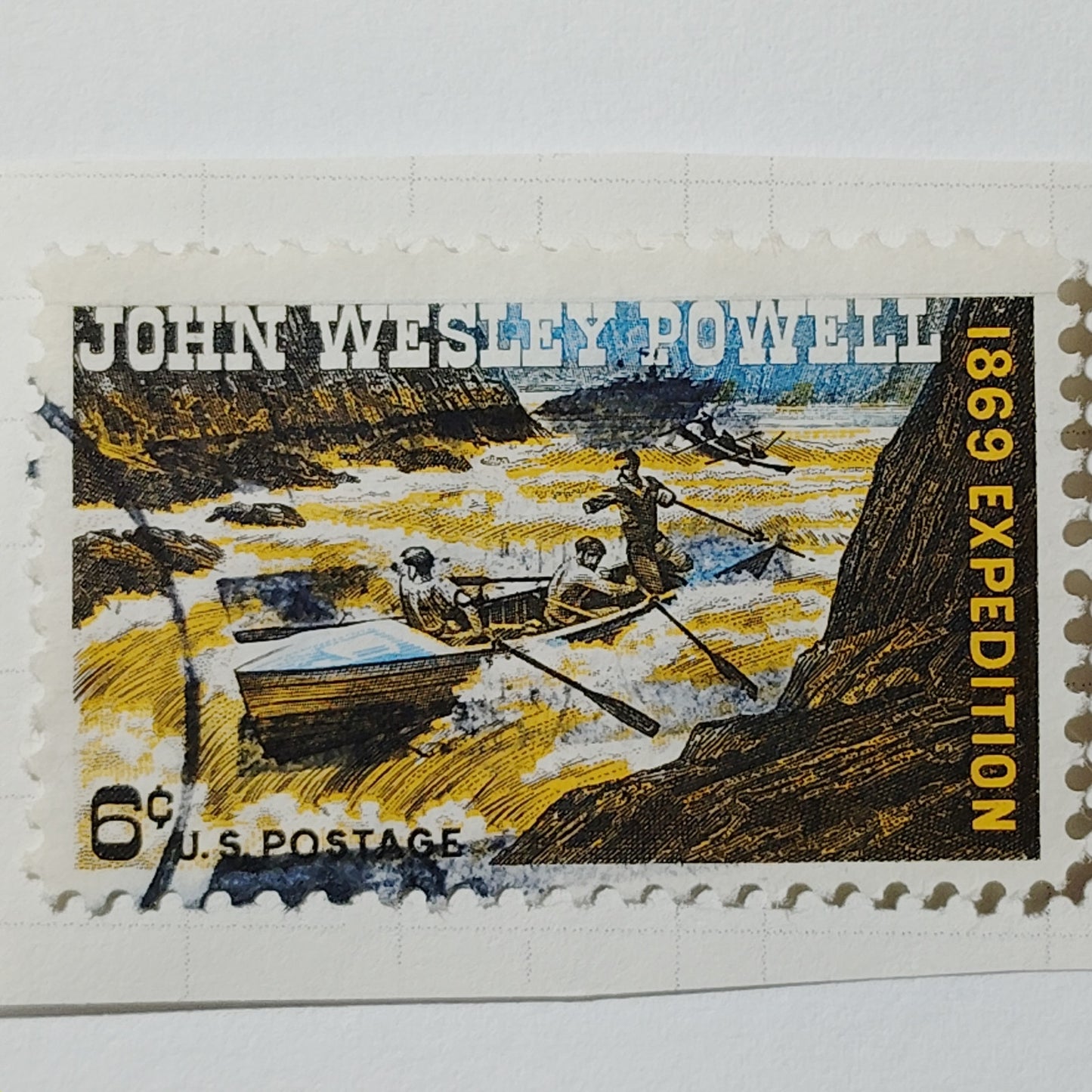 1969 US 6c John Wesley Powell 1869 Expedition #1374 Used Cancelled Vintage