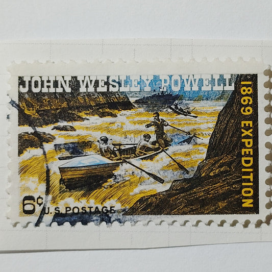1969 US 6c John Wesley Powell 1869 Expedition #1374 Used Cancelled Vintage