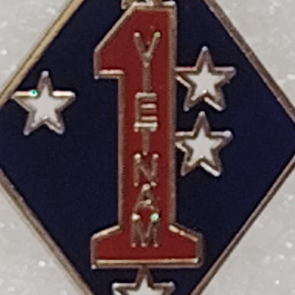 USMC 1st Marine Div. Vietnam War "The Old Breed" Novelty Hat/Lapel/Brooch Pin
