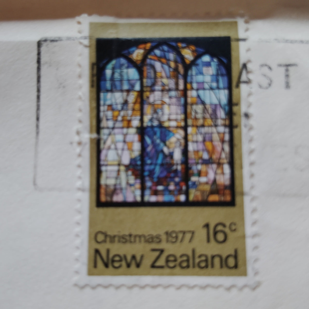 1977 New Zealand Christmas 16c Stamp Cover - Paraparaumu Beach Postmark