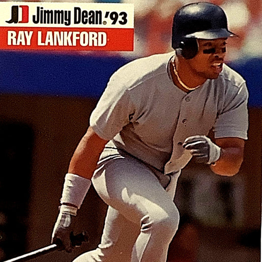 1993 Ray Lankford St. Louis Cardinals, MLB, Jimmy Dean '93 Ltd Ed., #20, EX/NM
