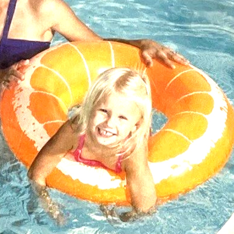 Bestway H2O GO! 30" Orange Slice Swim Ring – Ages 3–6 Kids Pool Float