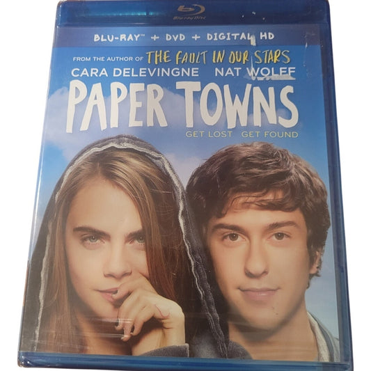 Paper Towns Blu-ray + DVD 2015 Teen Romance Mystery Drama, John Green Book Based