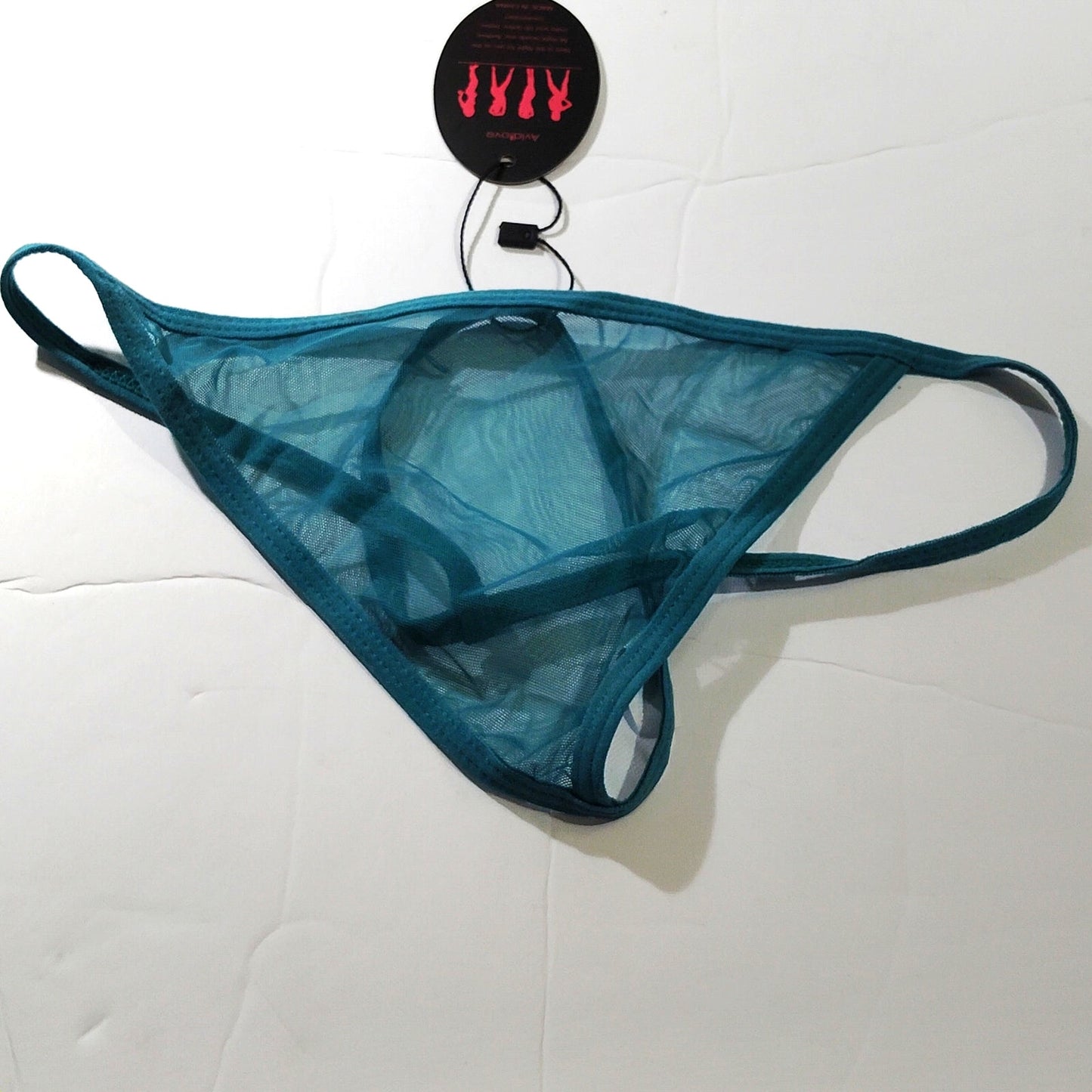 Avidlove Triangle Strappy G‑String – Teal – Size Small – NWT