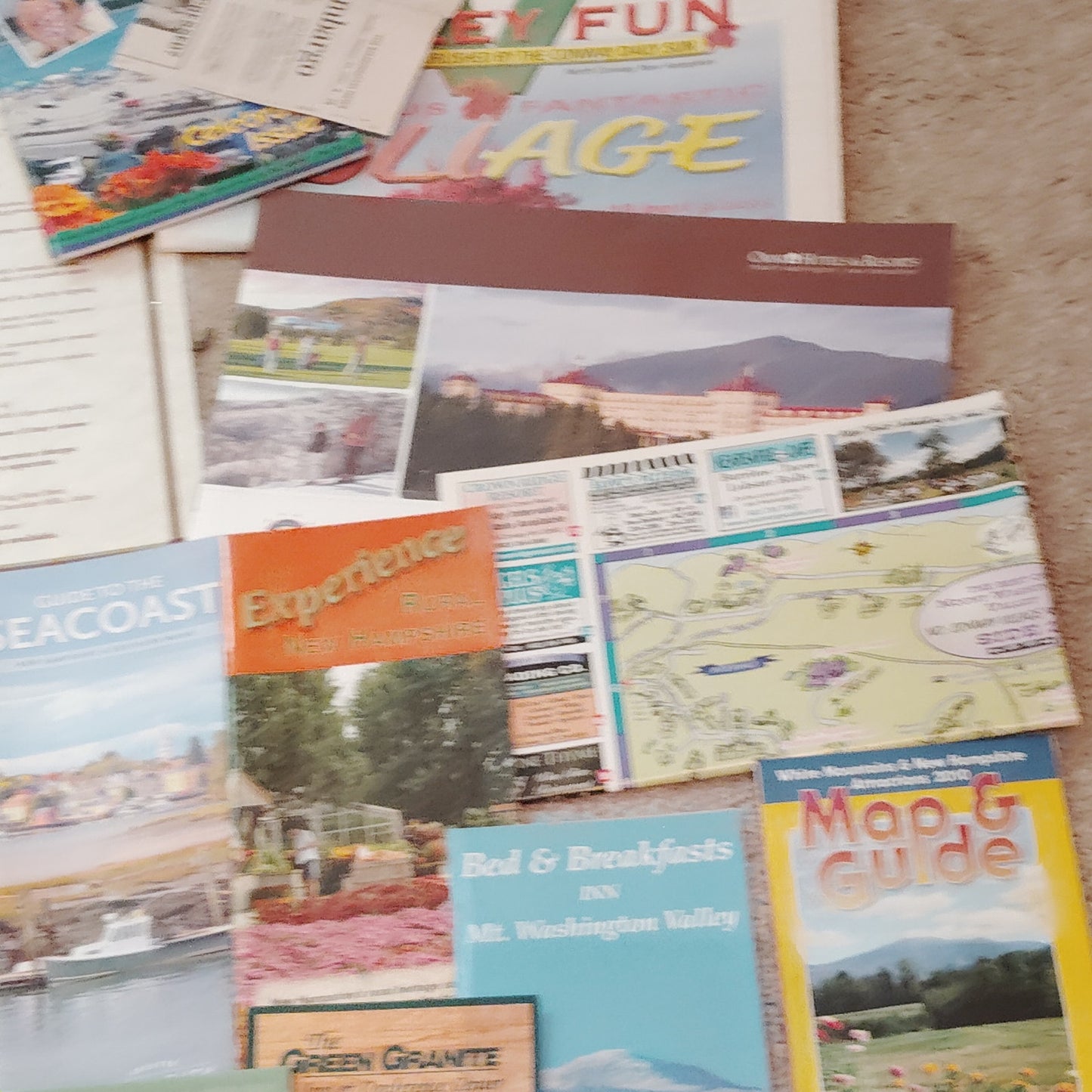 Vintage New Hampshire Travel Ephemera Lot 2010 White Mountains Seacoast 3.75 Lbs