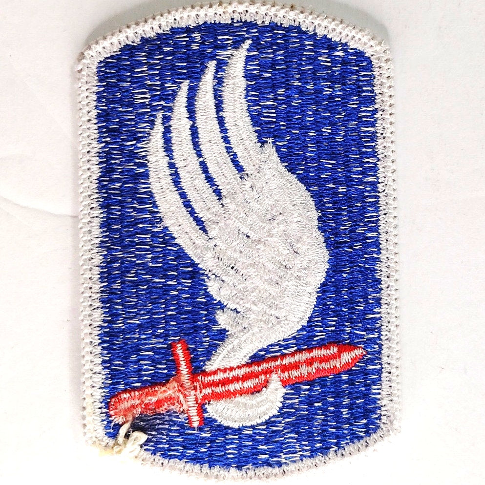 US Army 173rd Airborne Brigade Novelty Patch Full Color 3" × 2" Sew‑On, Embroidered