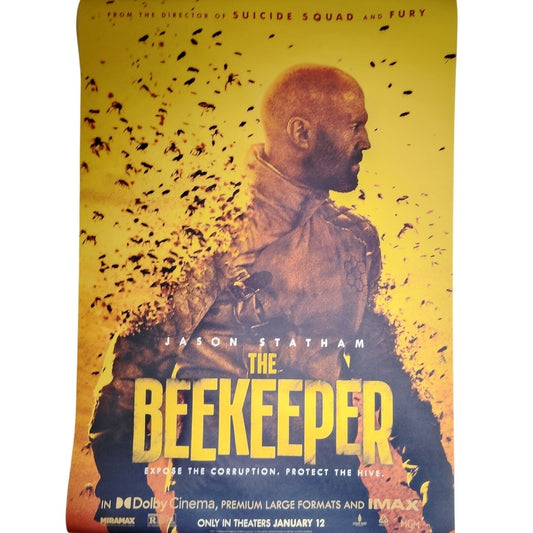 The Beekeeper Movie Canvas Poster 16x24 Action Wall Art Print Unframed