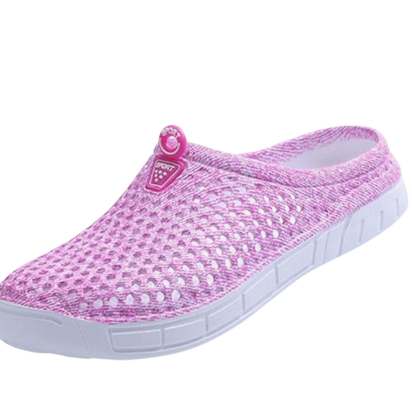 Unisex House/Garden Clogs, Pink/Fuchsia – Non‑Slip Breathable Sandals – Size 11