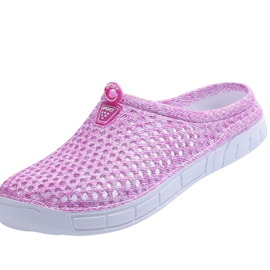 Unisex House/Garden Clogs, Pink/Fuchsia – Non‑Slip Breathable Sandals – Size 11