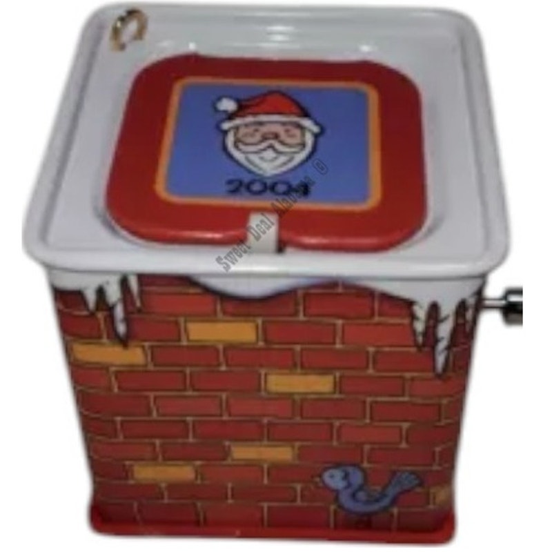 2004 Hallmark Pop! Goes the Santa Jack in the Box Ornament