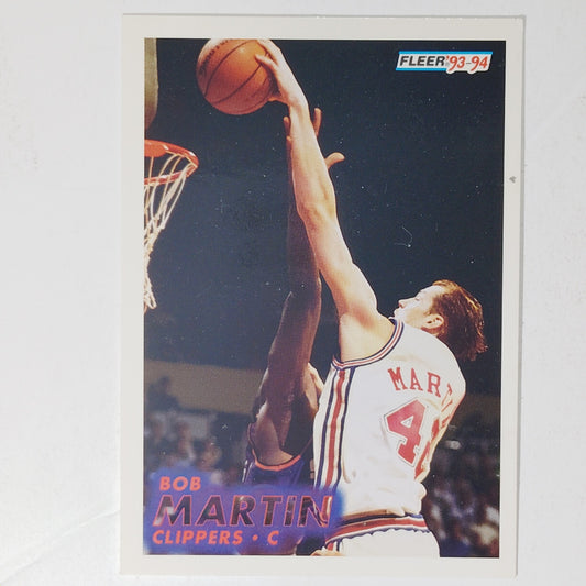 1993–94 Fleer Bob Martin #307 – LA Clippers – Center – VG/EX