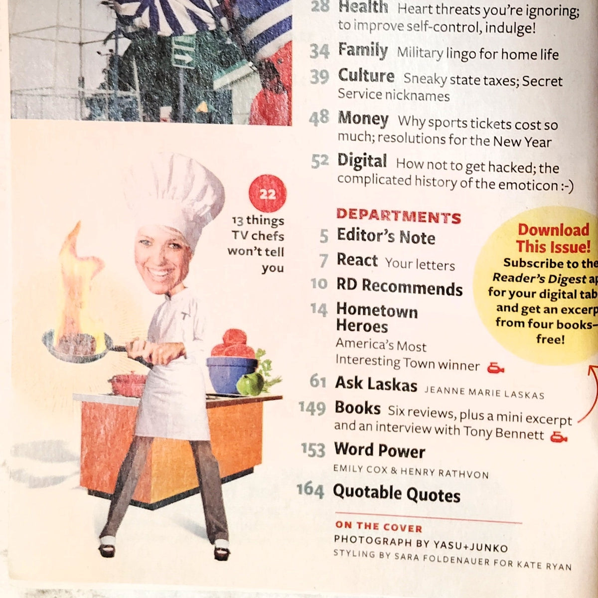 Reader's Digest January 2013 The Optimism Issue Cheer Up! Magazine Back Issue