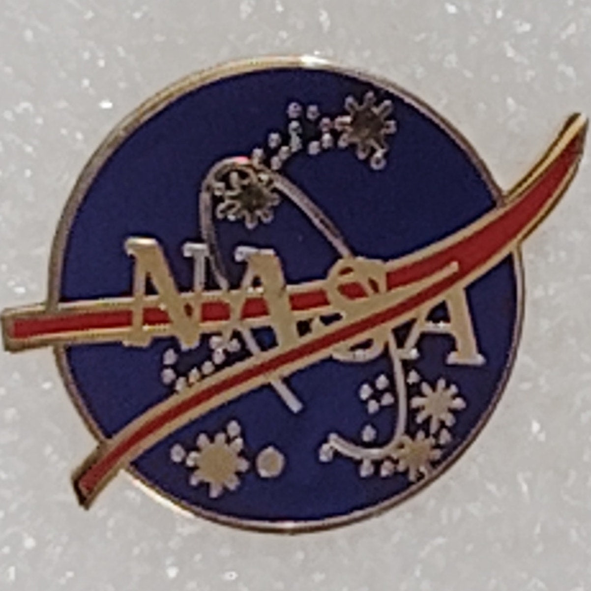 U.S. Space NASA Logo Collector's Hat, Lapel, Brooch Pin 7/8"W x 5/8"H