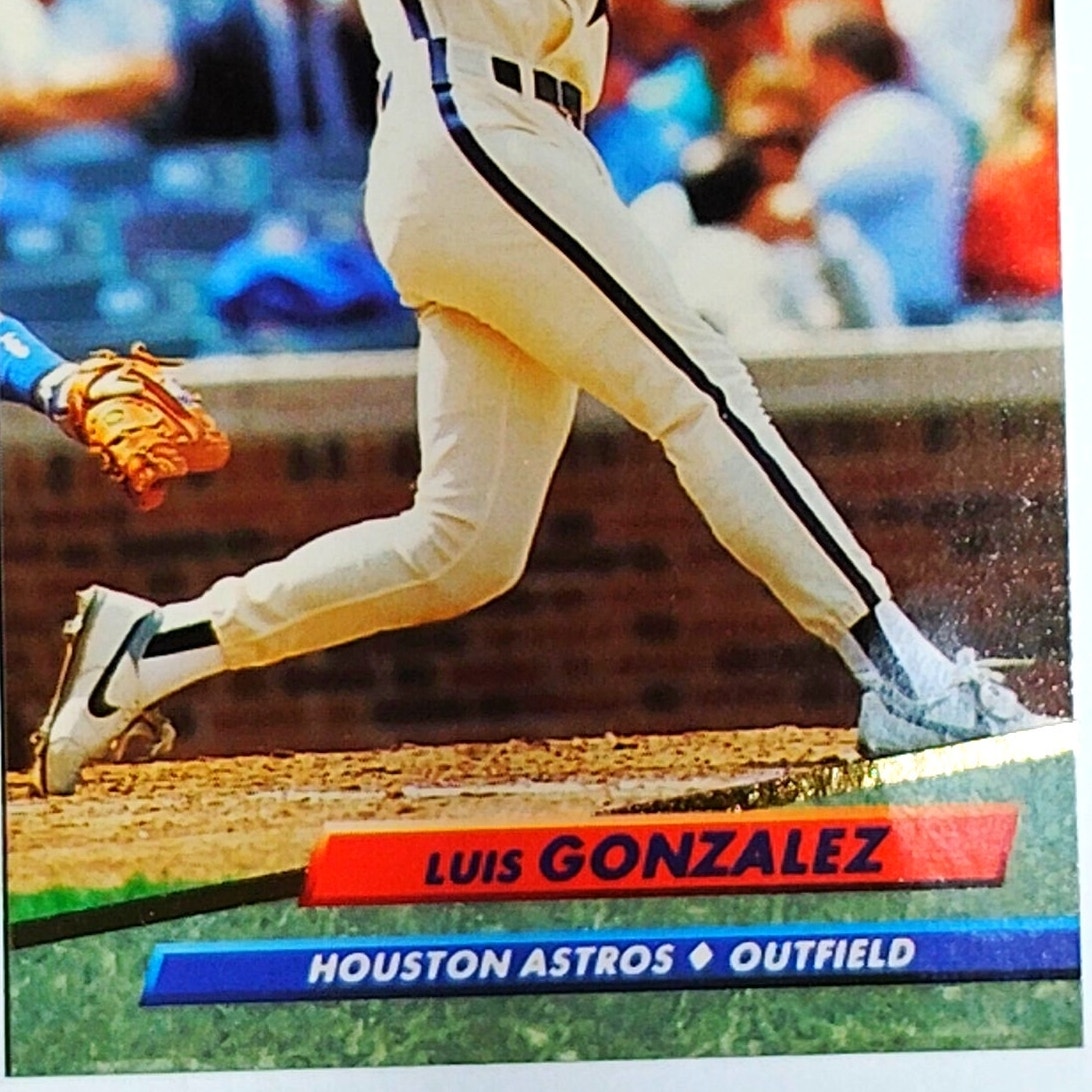1992 Fleer Ultra Luis Gonzalez #203 Houston Astros OF - Rainbow Jersey VG/EX