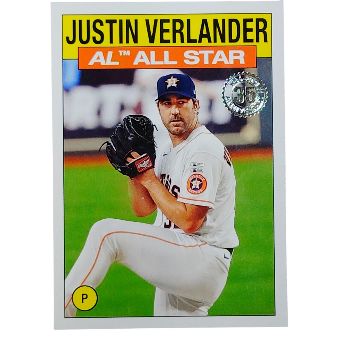 2021 Topps #86AS-18 Justin Verlander 1986 All-Star Insert Houston Astros P VG/EX