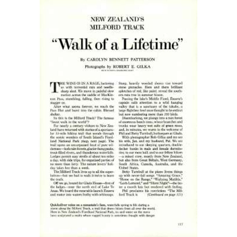 National Geographic January 1978 New Zealand Milford Trail Hiking, Zulu King Marries, Moscow Treasures, Crocodiles, Tsars, Hudson River...