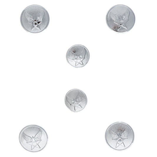 Female Hap Arnold Button Set, 4- 30 Ligne & 2- 25 Ligne, w/ Toggles, NIP