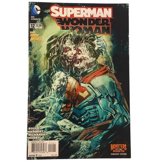 Superman Wonder Woman #12 Monsters Variant Edition (Doomed) (2013),  NM 9.4