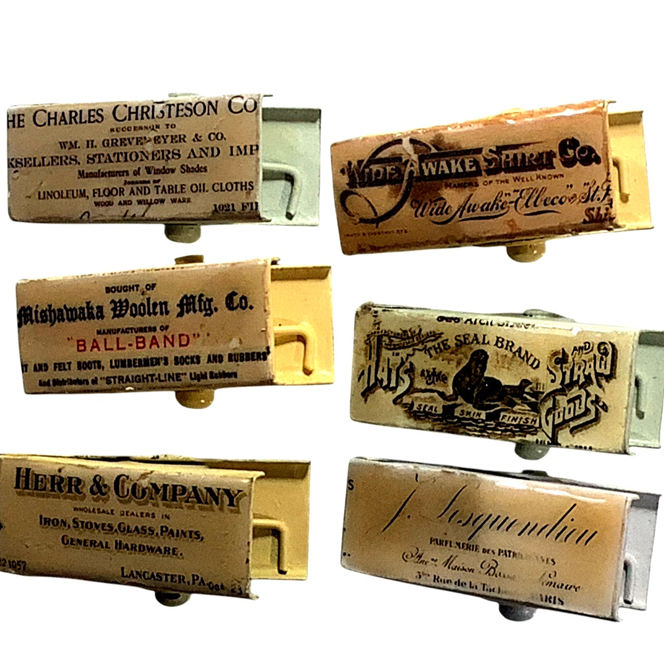 6 Vintage Sewing Clips From The 1980's, Embroidery Sewing Needs & More 2" x 3/4"