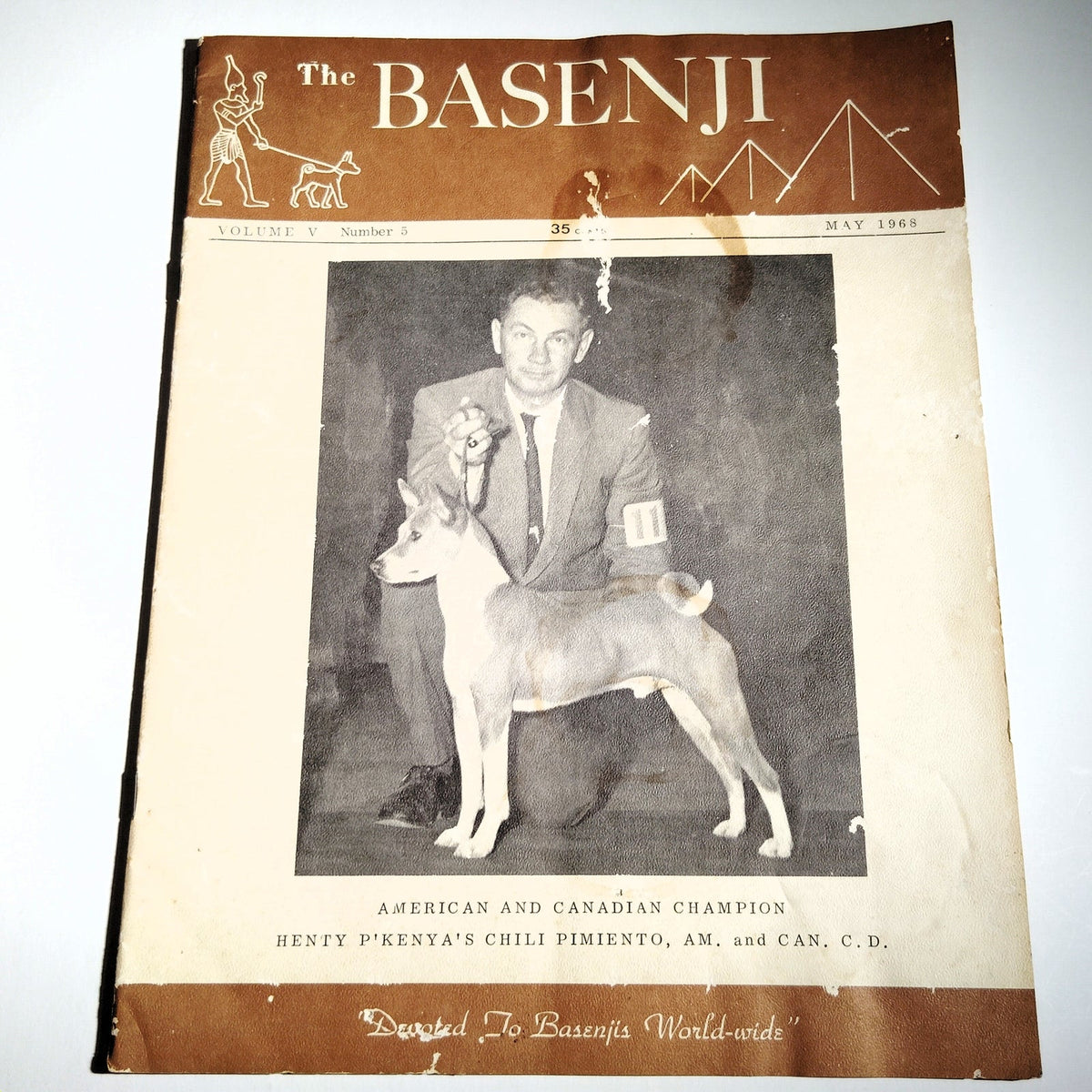 The Basenji Magazine May 1968 Vol V No 5 - Vintage Basenji Dog Issue