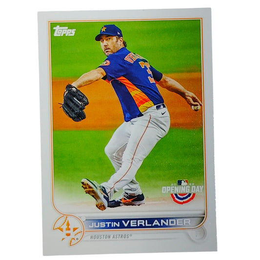 2022 Topps Opening Day #103 Justin Verlander Houston Astros Pitcher - VG/EX