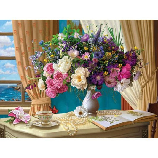 Still Life with Flowers 550‑Piece Jigsaw Puzzle – The Jigsaw Puzzle Factory