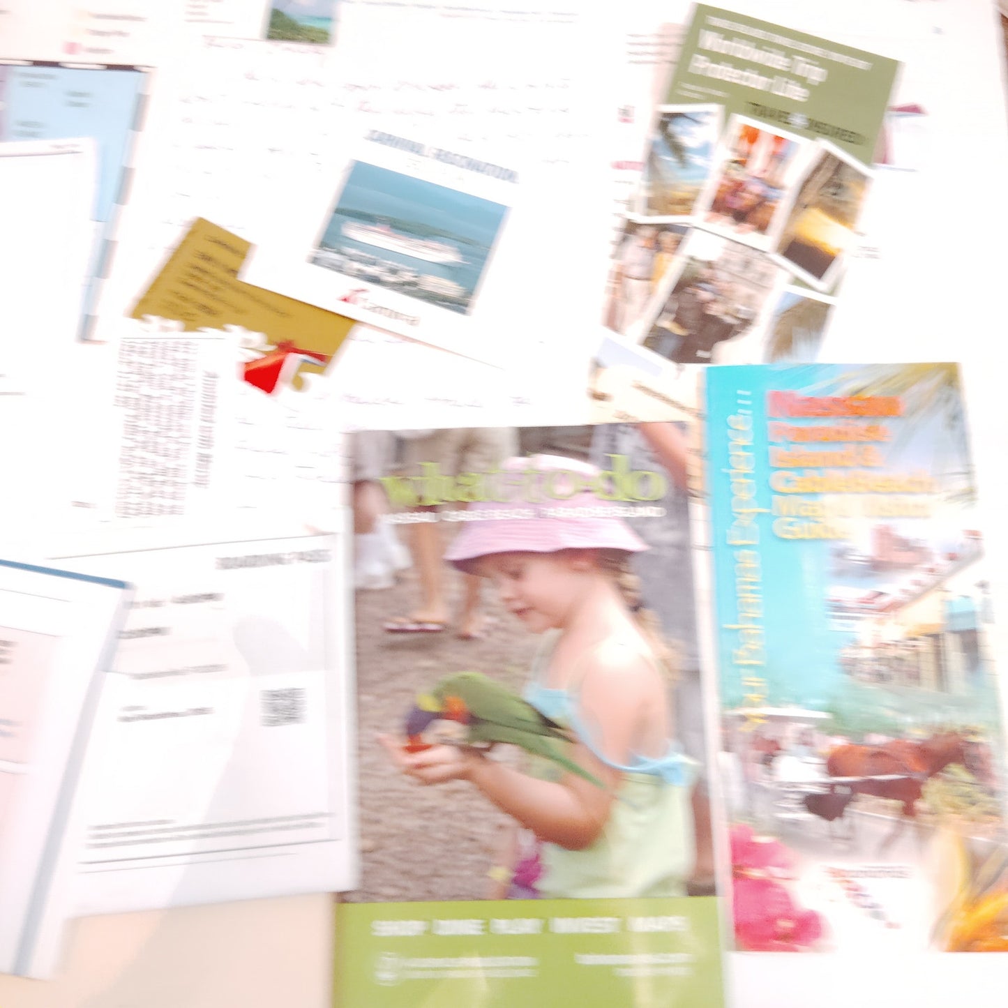 2011 Carnival Cruise Line Bahamas FunTimes Ephemera Collection & Maps