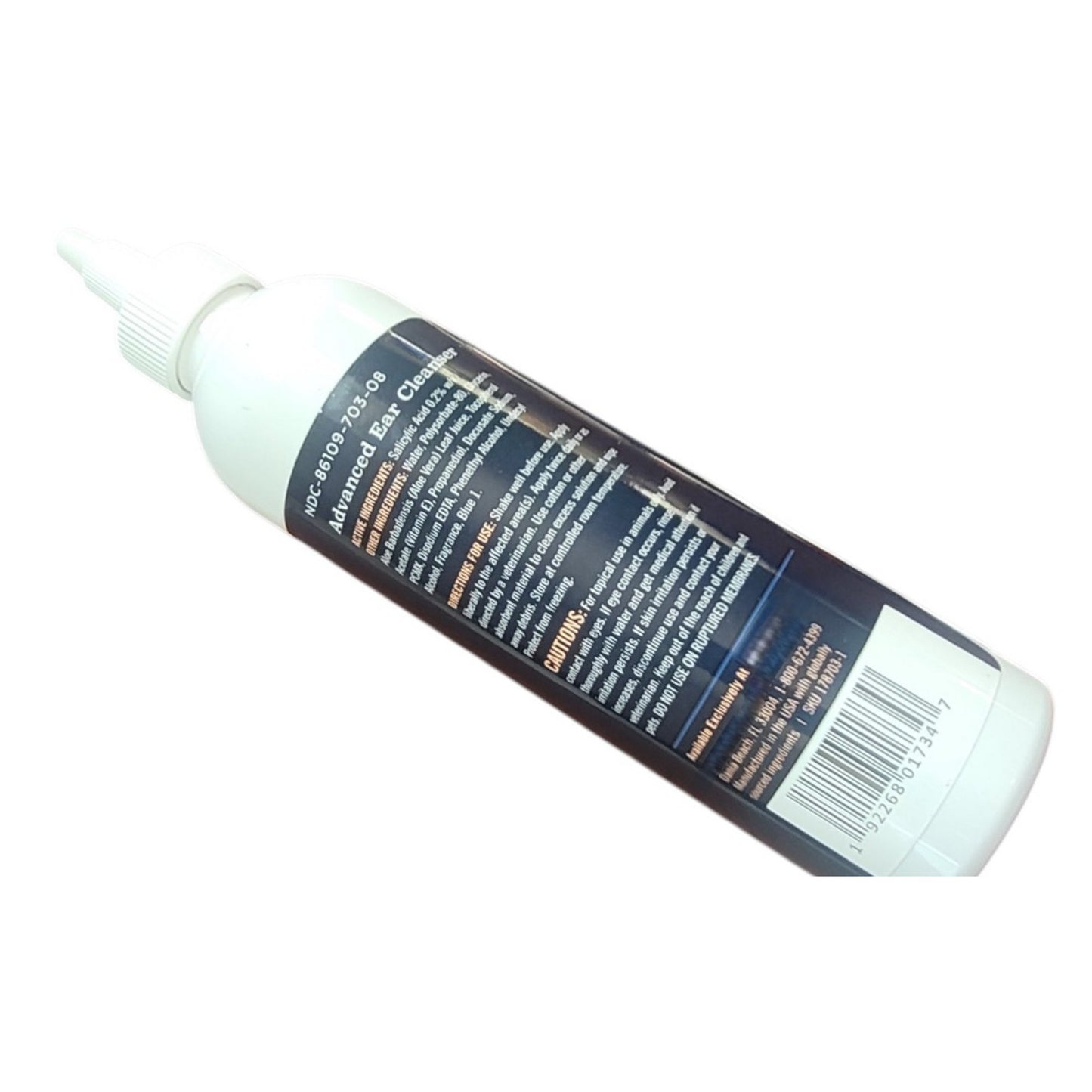 Frisco Advanced Ear Cleaner – 8oz Bottle, Dogs & Cats, Aloe & Vitamin E, pH Balanced