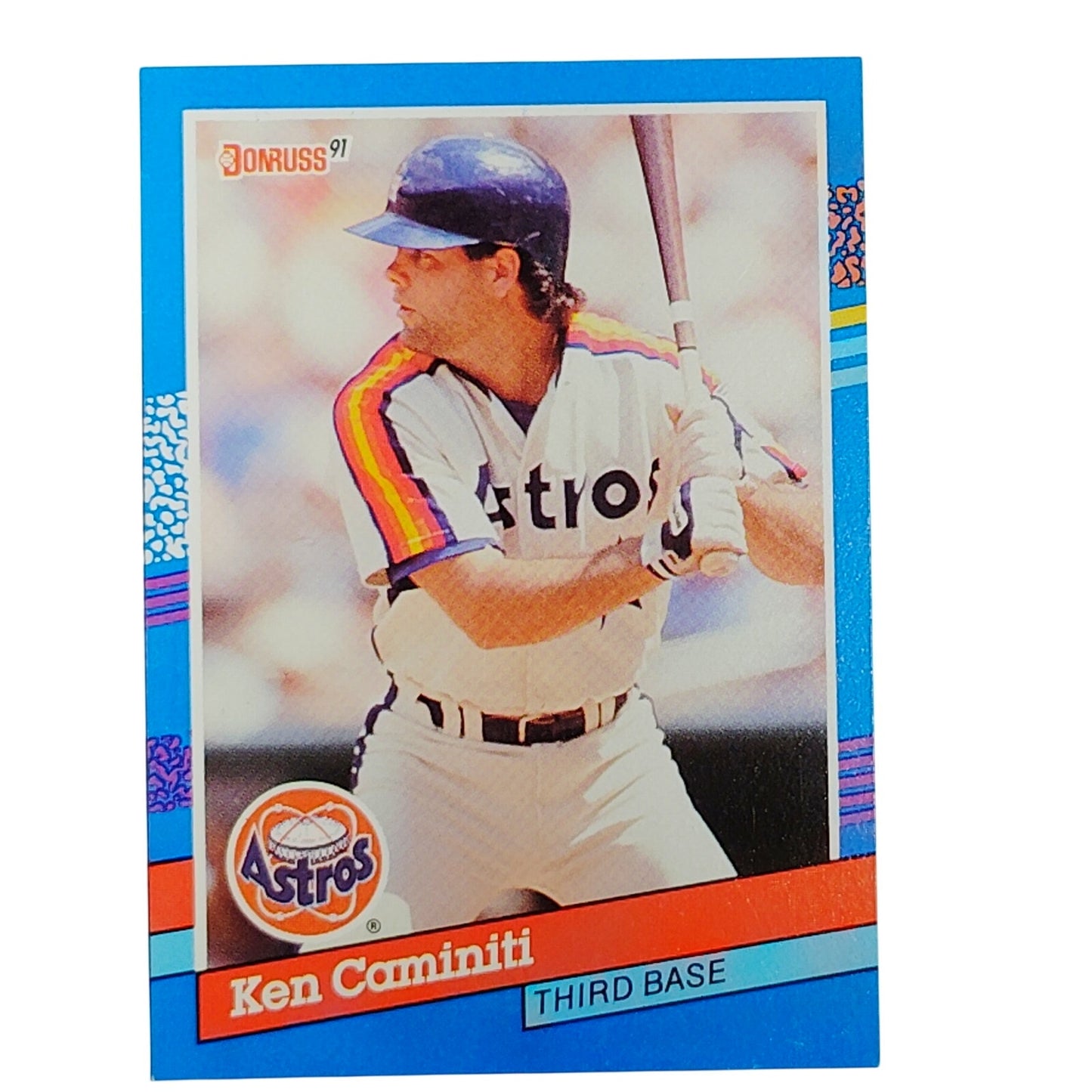 1991 Donruss #221 Ken Caminiti Houston Astros Third Baseman - VG/EX