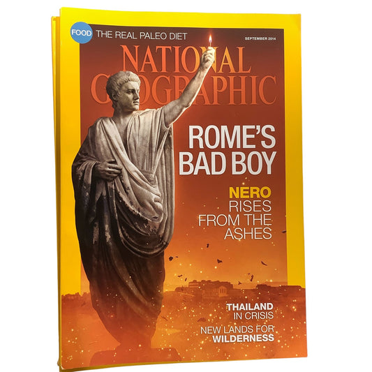 National Geographic September 2014, Evolution of Diet, Field Rations Go Gourmet, 50 Years of Wilderness, Rethinking Nero, Divided Thailand Kingdom, LN