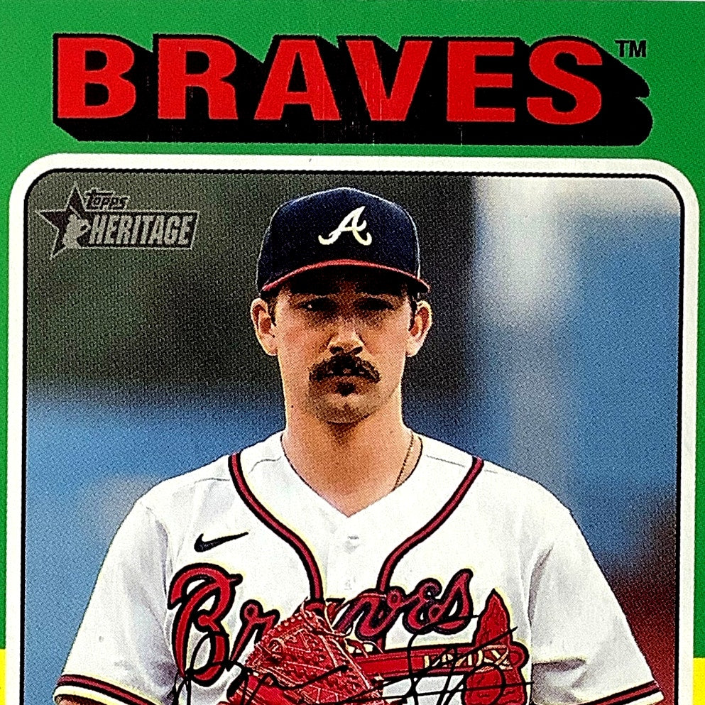 2024 Topps Heritage - Spencer Strider, Atlanta Braves P, Card #443, NM+