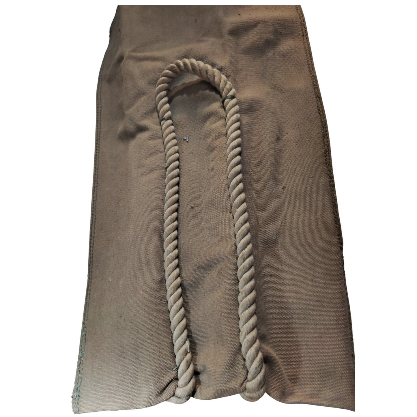 Vintage 1950's U.S. Army Canvas Transport Bag 17"x29" Rope Handle