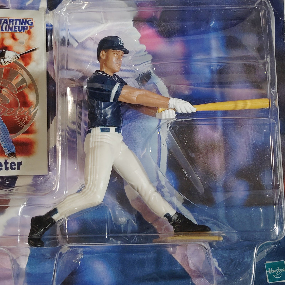 Hasbro Starting Lineup 2000 MLB Derek Jeter Yankees Figure Collector Card